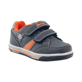 American Club Amerikanske CA51 sportssneakers med velcro grå orange