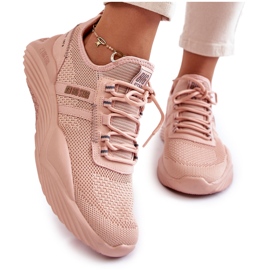 Damesneakers Memory Foam System Big Star KK274348 Pink lyserød