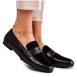Dame Læder Loafers La.Fi 210018B-PUF Sort