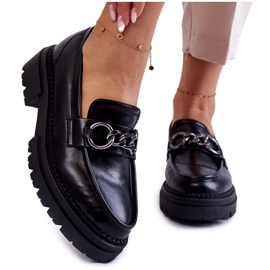 Dame Loafers Læder Loafers La.Fi Black Willows sort