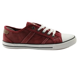 Mcarthur 01-BG bordeaux halvsneakers flerfarvet brun hvid