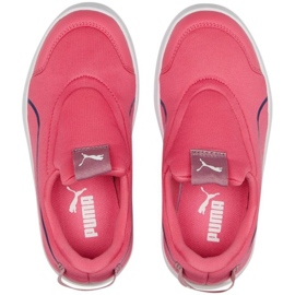 Puma Courtflex v2 Slip On Ps sko 374858 12 lyserød