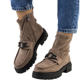 Brune støvler beige