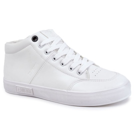 Klassiske lædersneakers til mænd Big Star KK174347 Hvid