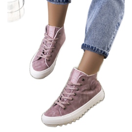 Pink sneakers isoleret Big Star EE274113 lyserød