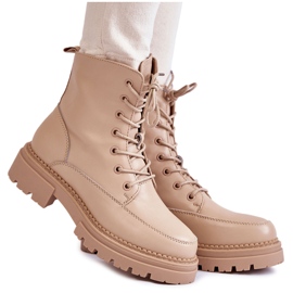 Læder varmestøvler La.Fi 250009TA-QN Beige brun