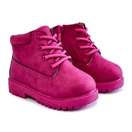 Børnefangststøvler med lynlås Fuchsia Dexter lyserød