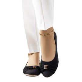 PA1 Sorte ballerinaer med skinnende Like myself ornament