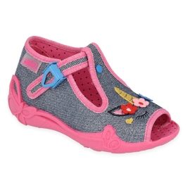 Befado børnetøfler 213P134 pink lyserød