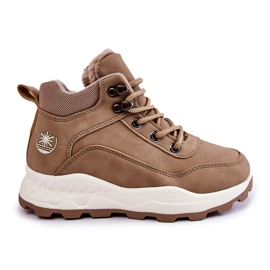 Børne varme støvler Trappers Beige Otto brun