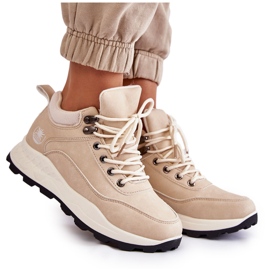 PA1 Dame Warm Trekking Sko Trappers Lys Beige Otto