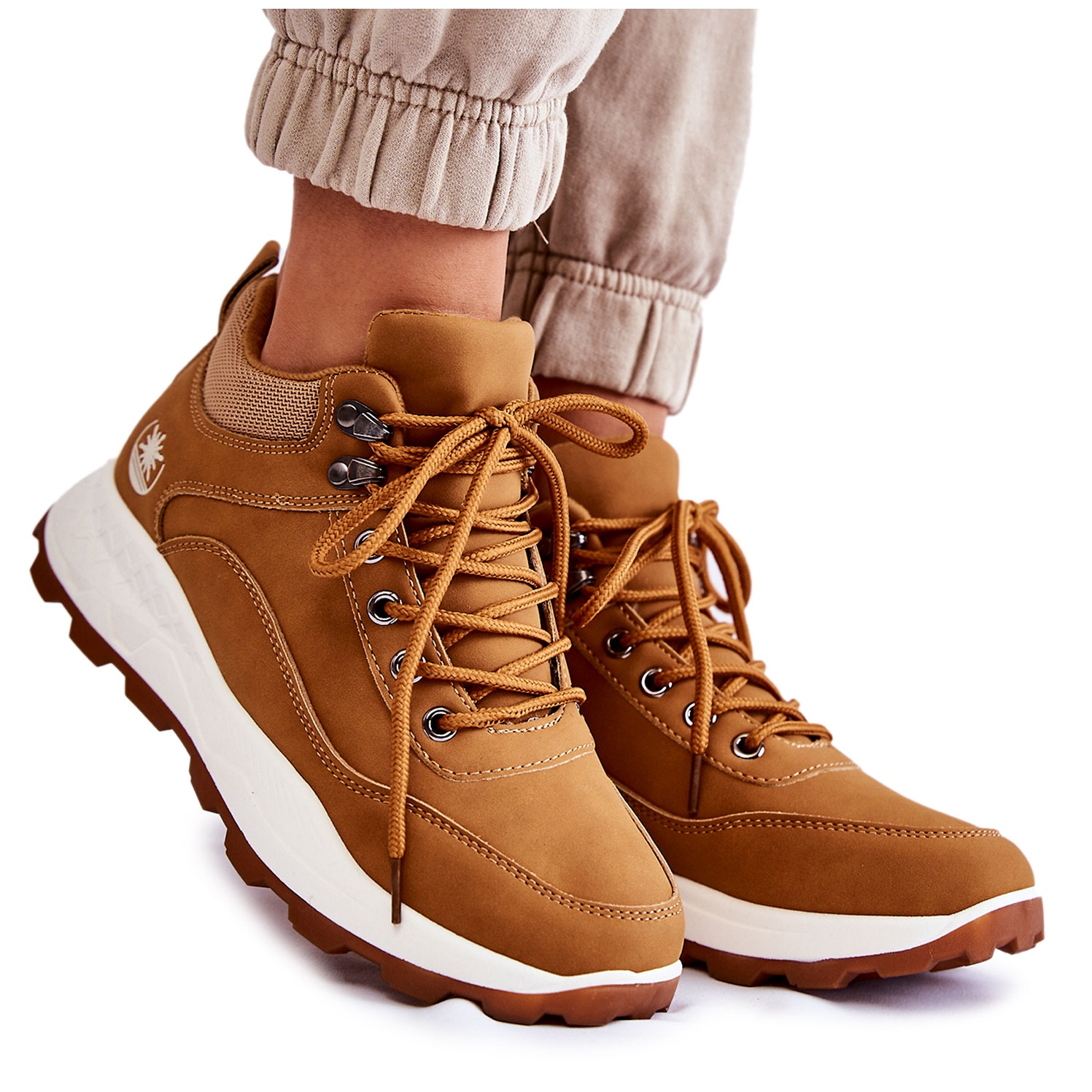 PA1 Dame Warm Trekking Trappers Camel Otto - KeeShoes