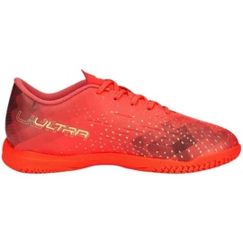 Puma Ultra Play It Jr 106927 03 fodboldstøvler rød appelsiner og røde