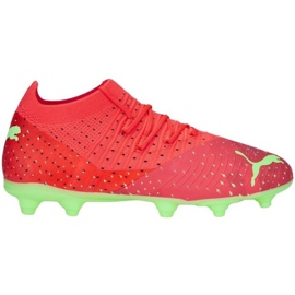 Puma Future 3.4 FG / AG Jr 107010 03 fodboldstøvler orange appelsiner og røde