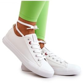 Lave lædersneakers Big Star JJ274007 Hvid