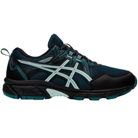 Asics Gel Venture 8 Vandtæt W 1012A707 004 løbesko sort grøn