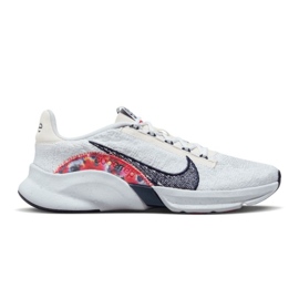 Nike SuperRep Go 3 Flyknit Next Nature W DH3393-103 sko hvid