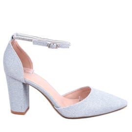 PA1 Formelle pumps på Orchid Silver-posten sølv grå
