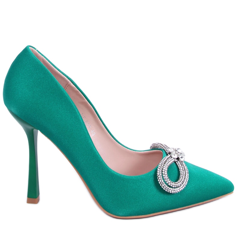 PA1 Elegante hæle med sukkergrønne sten