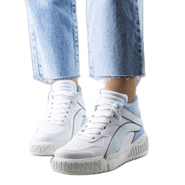 PA1 Blå Clyme sneakers hvid