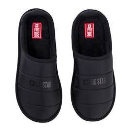 Big Star Sorte isolerede hjemmesko til mænd KK174361