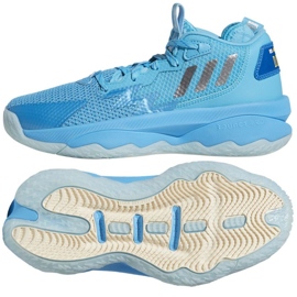 Adidas Dame 8 Jr GW8998 basketballsko blå blå