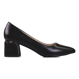 Elegante damepumps med øko læder sort