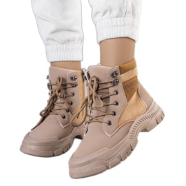 Fordla brune isolerede støvler beige