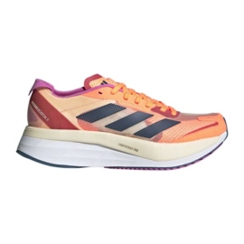 Adidas Adizero Boston 11 W GX6654 sko sort rød violet orange flerfarvet gul