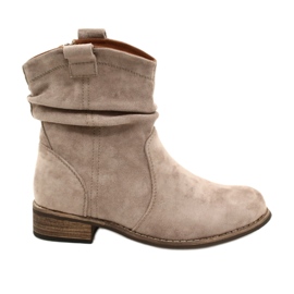 Evento Khaki Jezzi 20BT35-3046 ruskindsstøvler beige