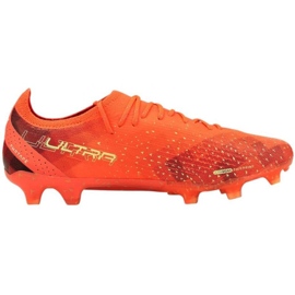 Puma Ultra Ultimate FG / AG M 106868 03 fodboldstøvler rød appelsiner og røde