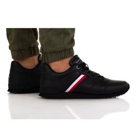 Tommy Hilfiger Iconic Runner Læder M FM0FM04281 Bds sort