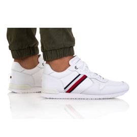 Tommy Hilfiger Iconic Runner Læder M FM0FM04281 Ybr hvid