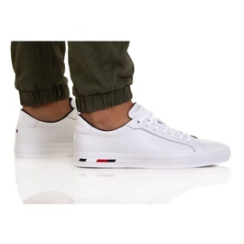 Sko Tommy Hilfiger Vulc Modern Læder M FM0FM04314 Ybr hvid