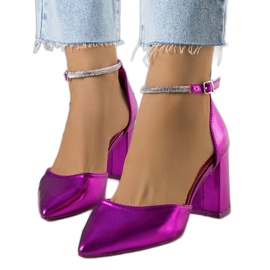 BM Pink pumps med Leighton cubic zirconia lyserød