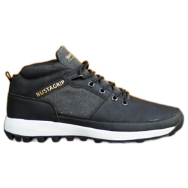 Læder sneakers sko Trax Bustagrip M MRM7A sort