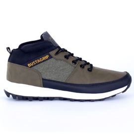 Læder sneakers sko Trax Bustagrip M MRM7B grøn