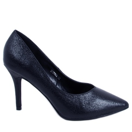 Metallic Claire Black høje hæle til kvinder sort