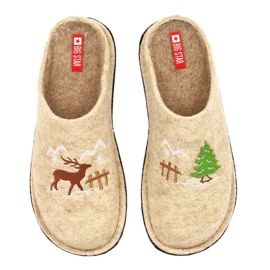 Hjemmesko lavet af uldfilt Big Star INT1803A beige