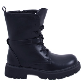 BM Snørestøvler Barkley Black sort
