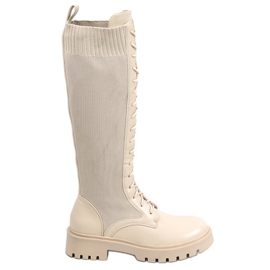 PA1 Støvler med elastisk overdel fra Barton Beige