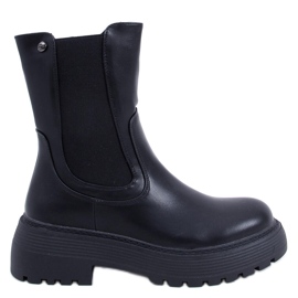 PA1 Shaw Black high top Chelsea støvler sort