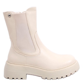 PA1 Shaw Beige Chelsea-støvler med høj top