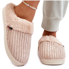 PA1 Dameisolerede Slip-On Hjemmesko Med Pels Beige Leriss