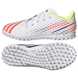 Adidas Predator Edge.4 V Tf Jr GV8496 fodboldsko hvid hvid