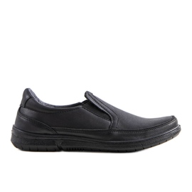 BM Sorte slip-on sko til mænd fra Lazar