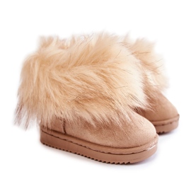 FR1 Børns snestøvler med pels Beige Ariana