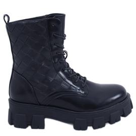 BM Alfre Black Lace-up Workers sort