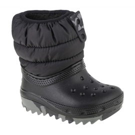 Crocs Classic Neo Puff Boot Toddler 207683-001 sko sort