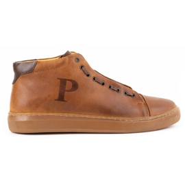 Polbut Læder herresko 2110sw camel brun